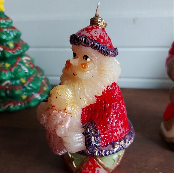 Two vintage Santa candles - Picture 7 of 15